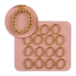 Nail Jewelry Gold Oval
