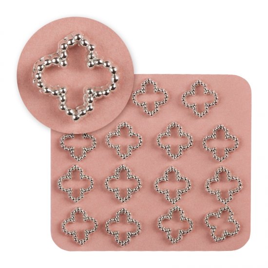 Nail Jewelry Silver Cross